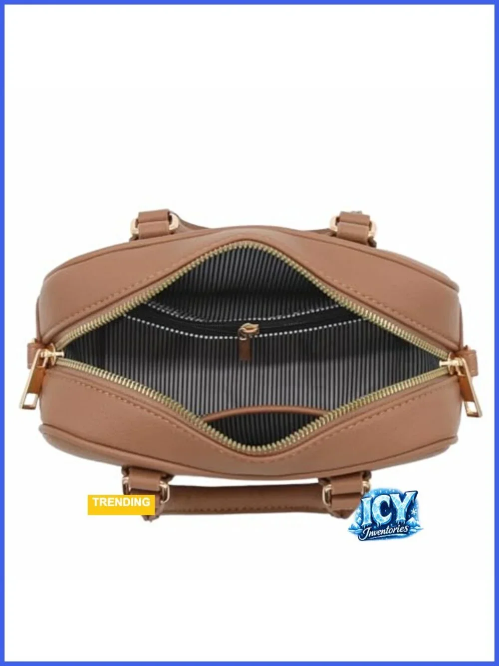 Mini PU Leather Satchel Purse Top Handle Crossbody Bag